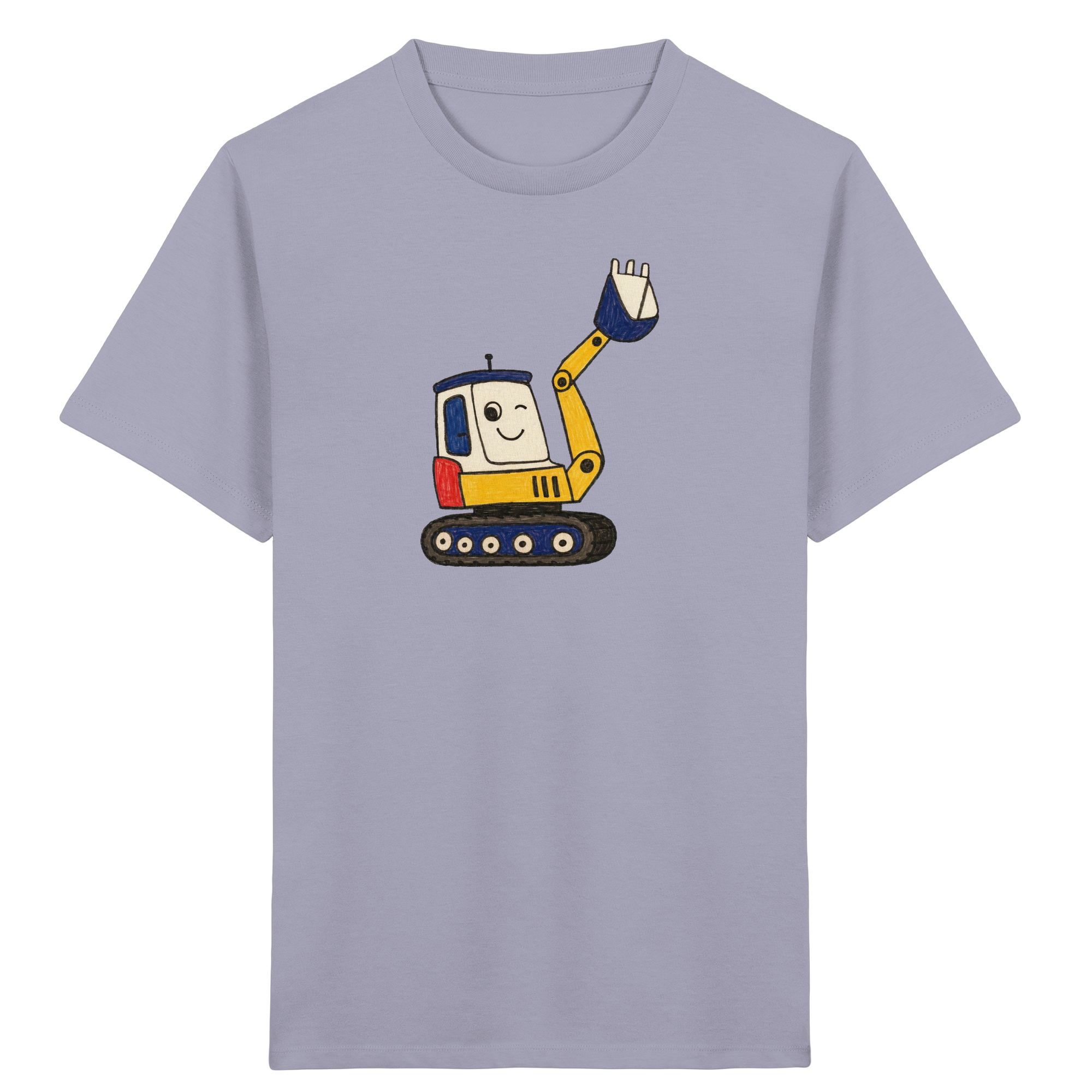 Bagger T-Shirt für Kinder mit fröhlichem Motiv
