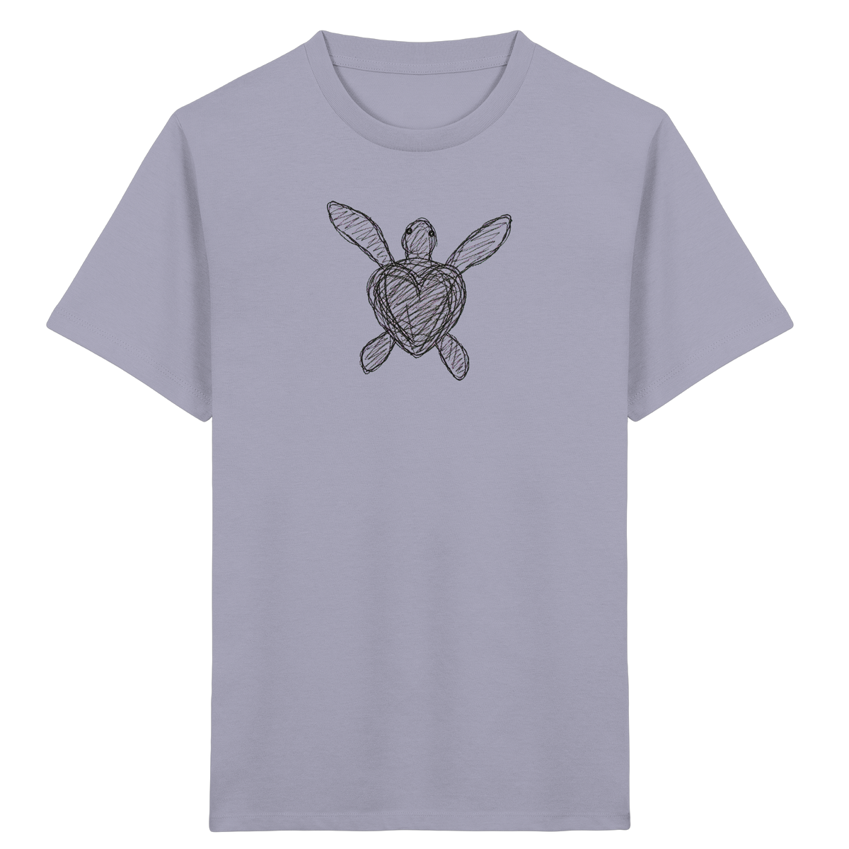 Wasserschildkröte von oben - Kinder Bio T-Shirt