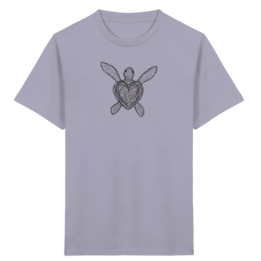 Wasserschildkröte von oben - Kinder Bio T-Shirt