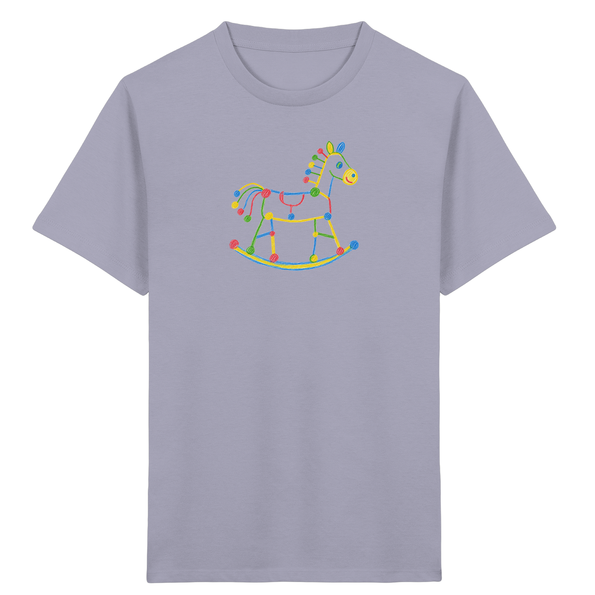 Farbpunkt Schaukelpferd Kinder Shirt - Kinder Bio T-Shirt