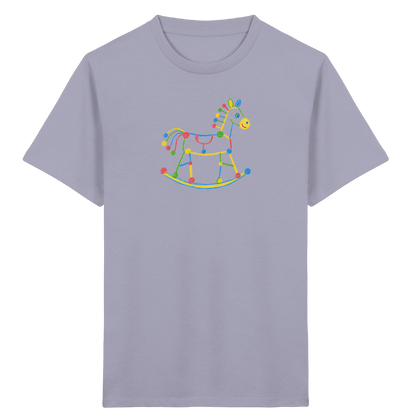 Farbpunkt Schaukelpferd Kinder Shirt - Kinder Bio T-Shirt