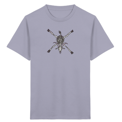 Ziege von oben Kinderzeichnung - Kinder Bio T-Shirt