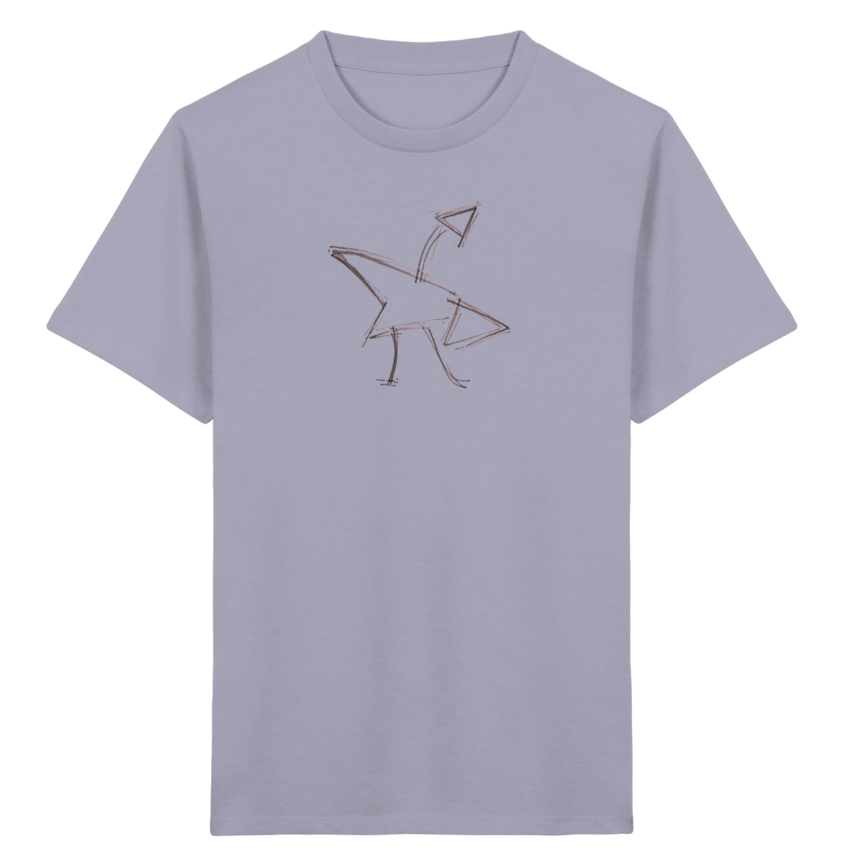 Graphitgrauer Strichvogel Kinder T-Shirt - Kinder Bio T-Shirt