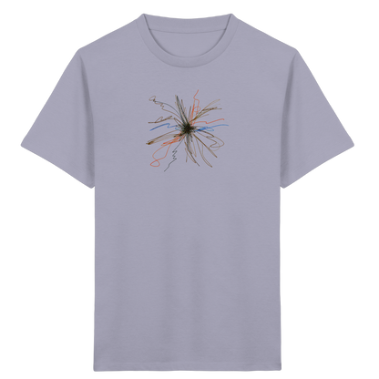 Dynamisches Kunst T-Shirt mit Strahlen - Kinder Bio T-Shirt