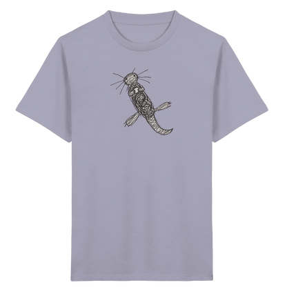 Otter von oben gezeichnet - Kinder Bio T-Shirt