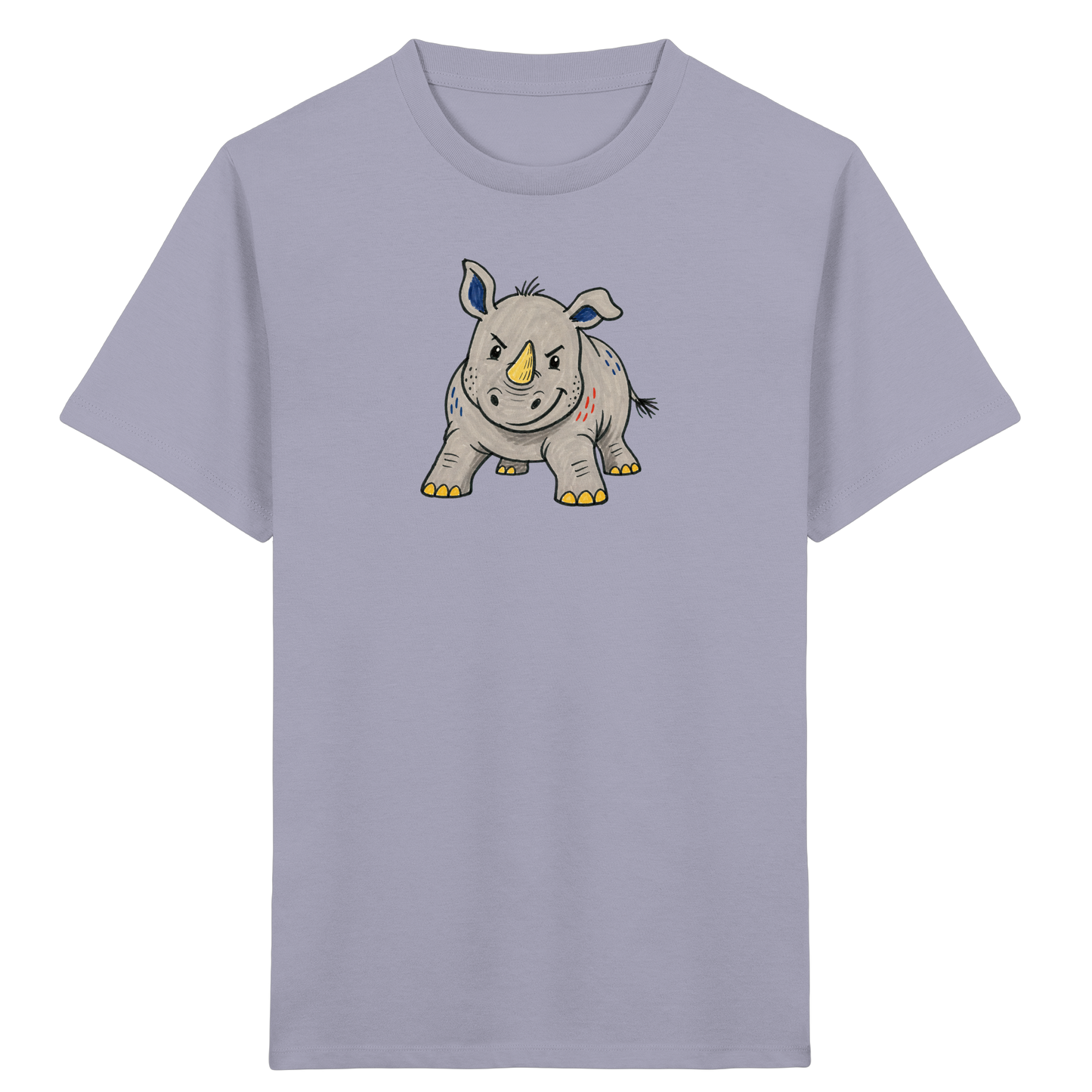 Cooles Nashorn T-Shirt fuer Wildfaenge - Kinder Bio T-Shirt