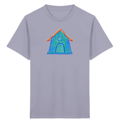 Zweifarbiger Dachbogen Haus - Kinder Bio T-Shirt