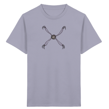 Faultier von oben gezeichnet - Kinder Bio T-Shirt