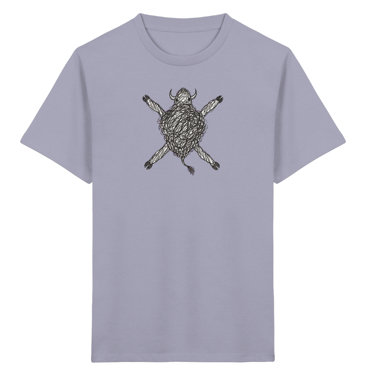 Bison von oben - Kinder Bio T-Shirt