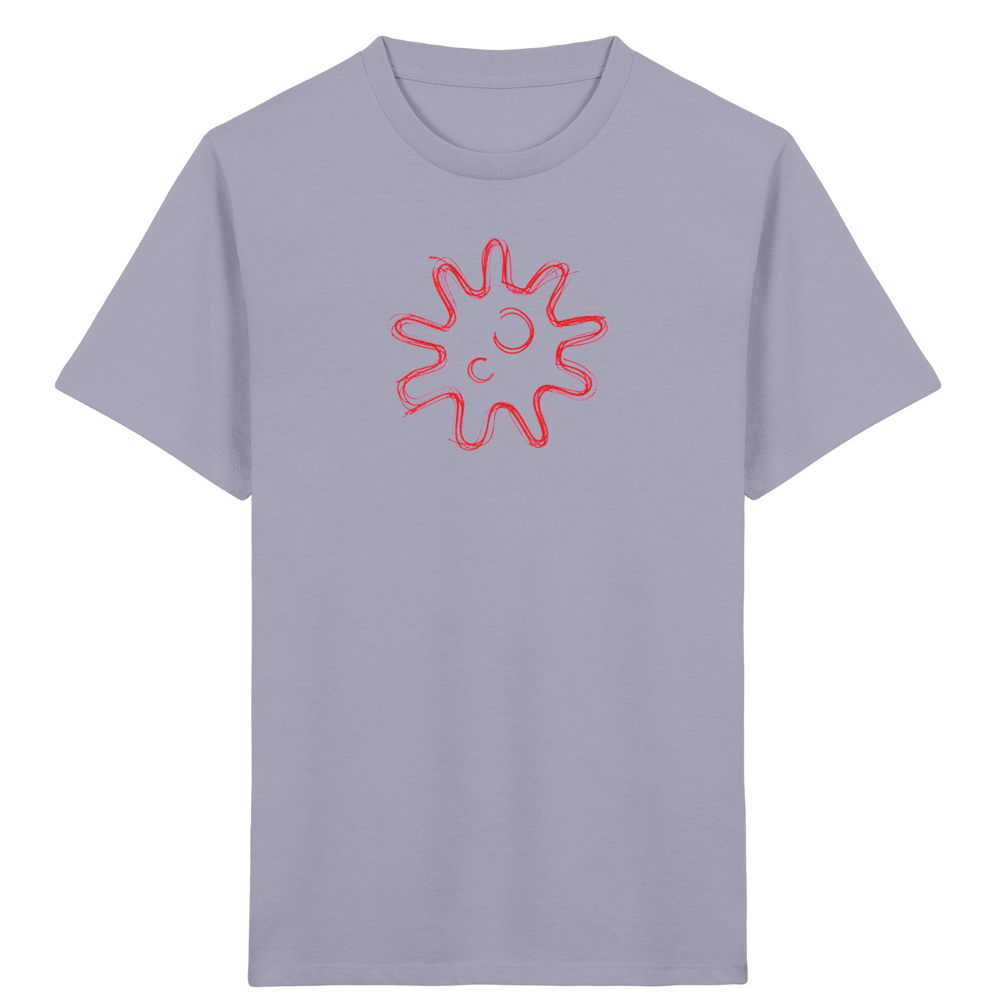Rote Krakelsonne Kinder T-Shirt - Kinder Bio T-Shirt