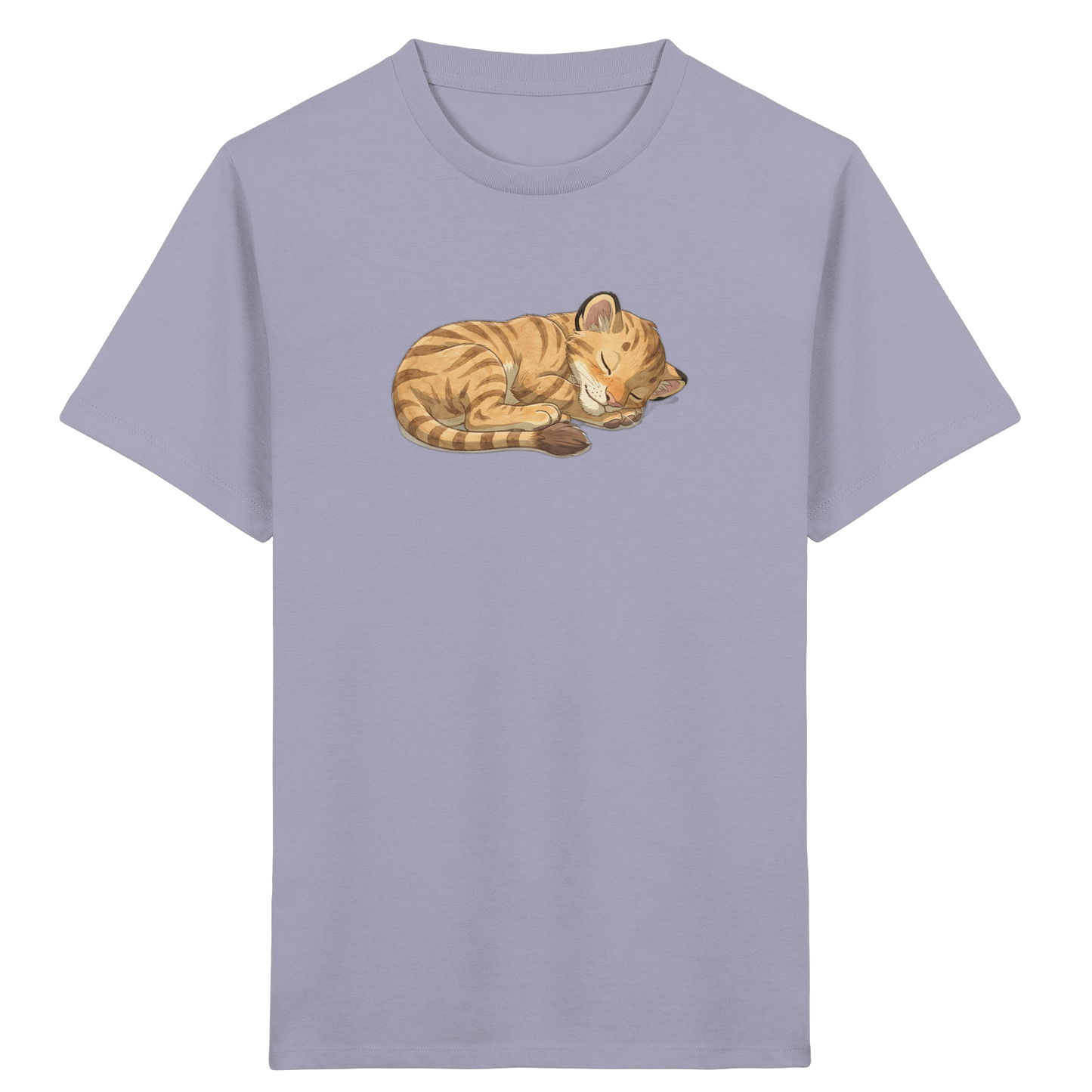 Schlafende Katze: Kuscheliges T-Shirt für Kinder