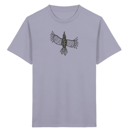 Rabe von oben gezeichnet - Kinder Bio T-Shirt