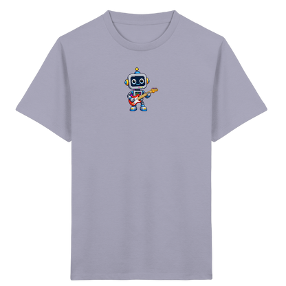 Pixel Roboter rockt E-Gitarre - Kinder T-Shirt