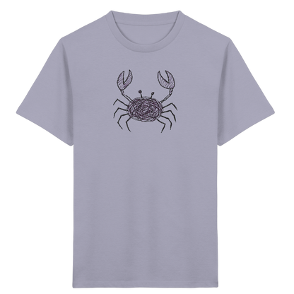 Krabbe von oben gezeichnet - Kinder Bio T-Shirt