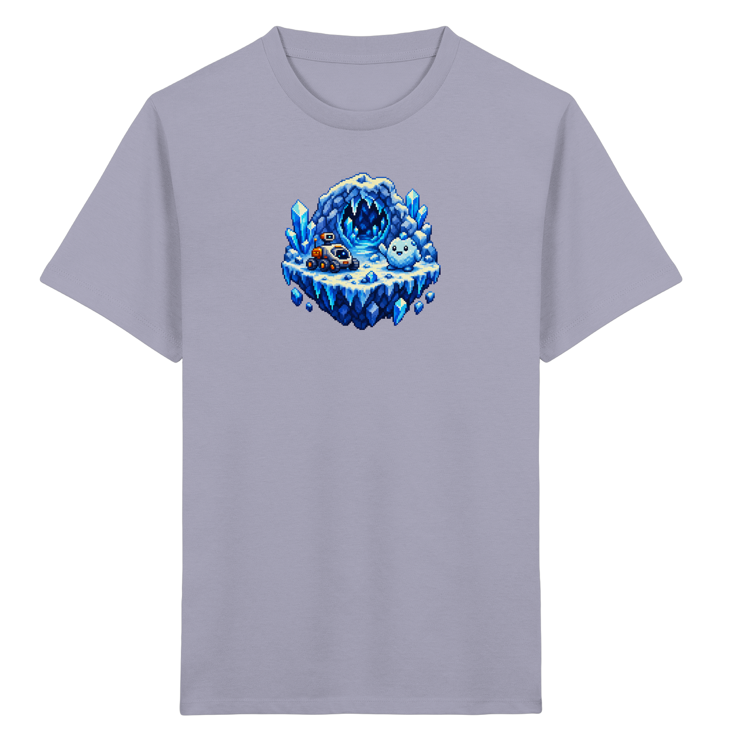 Abenteuerliches Pixel Eis-Geist T-Shirt - Kinder Bio T-Shirt
