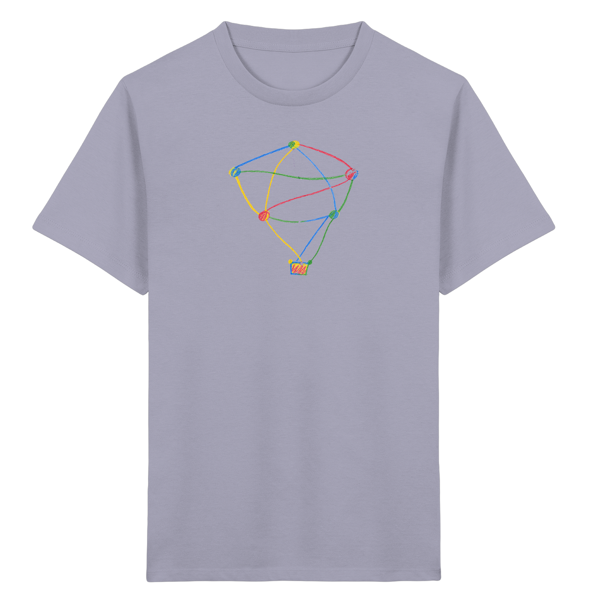 Farbpunkt Heißluftballon Kinder Shirt - Kinder Bio T-Shirt