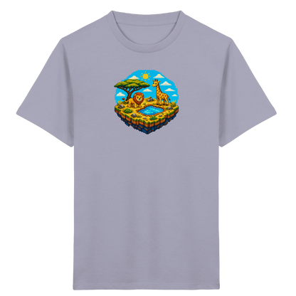 Verspieltes Pixel Safari T-Shirt Kinder - Kinder Bio T-Shirt