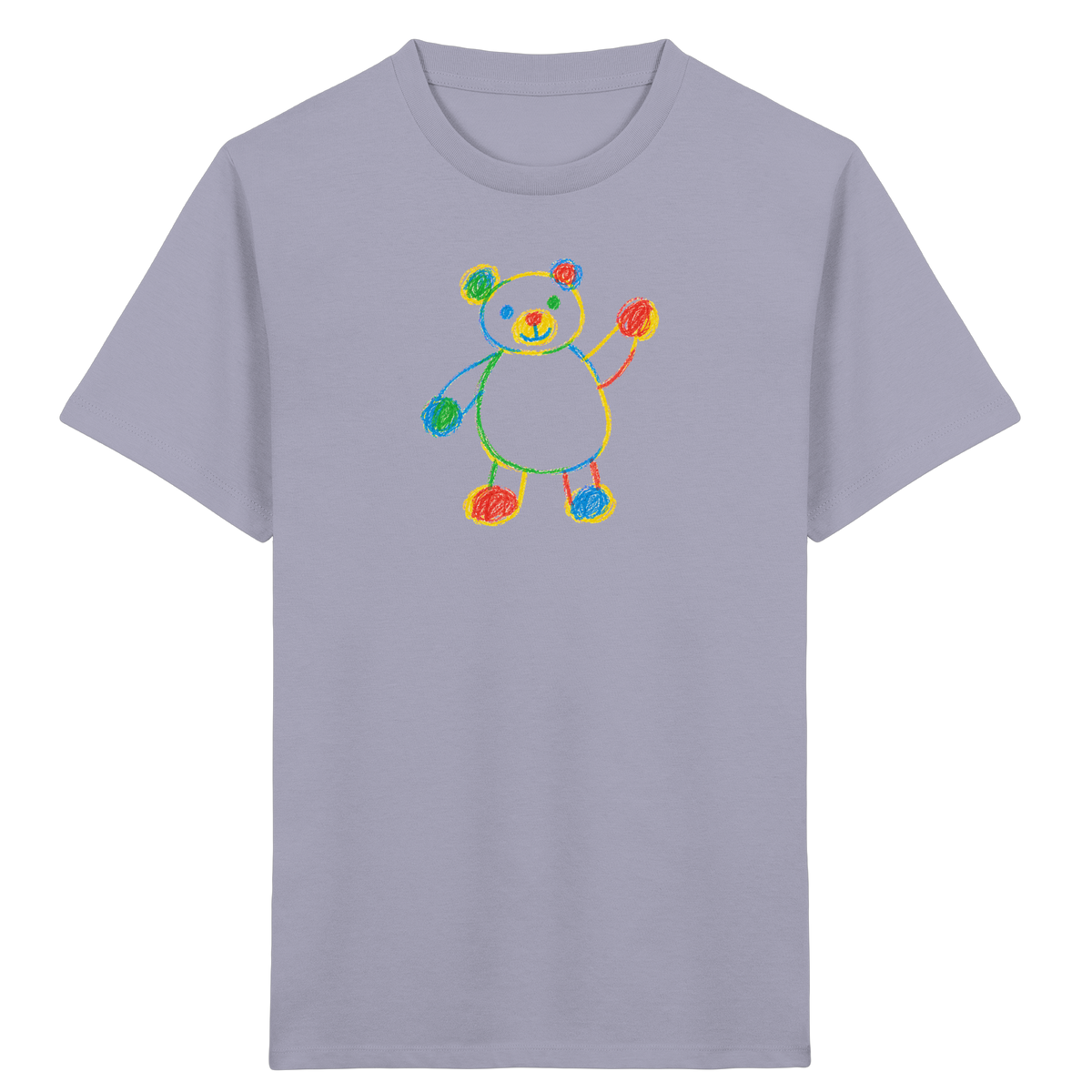 Farbpunkt-Bär für Kinder - Kinder Bio T-Shirt