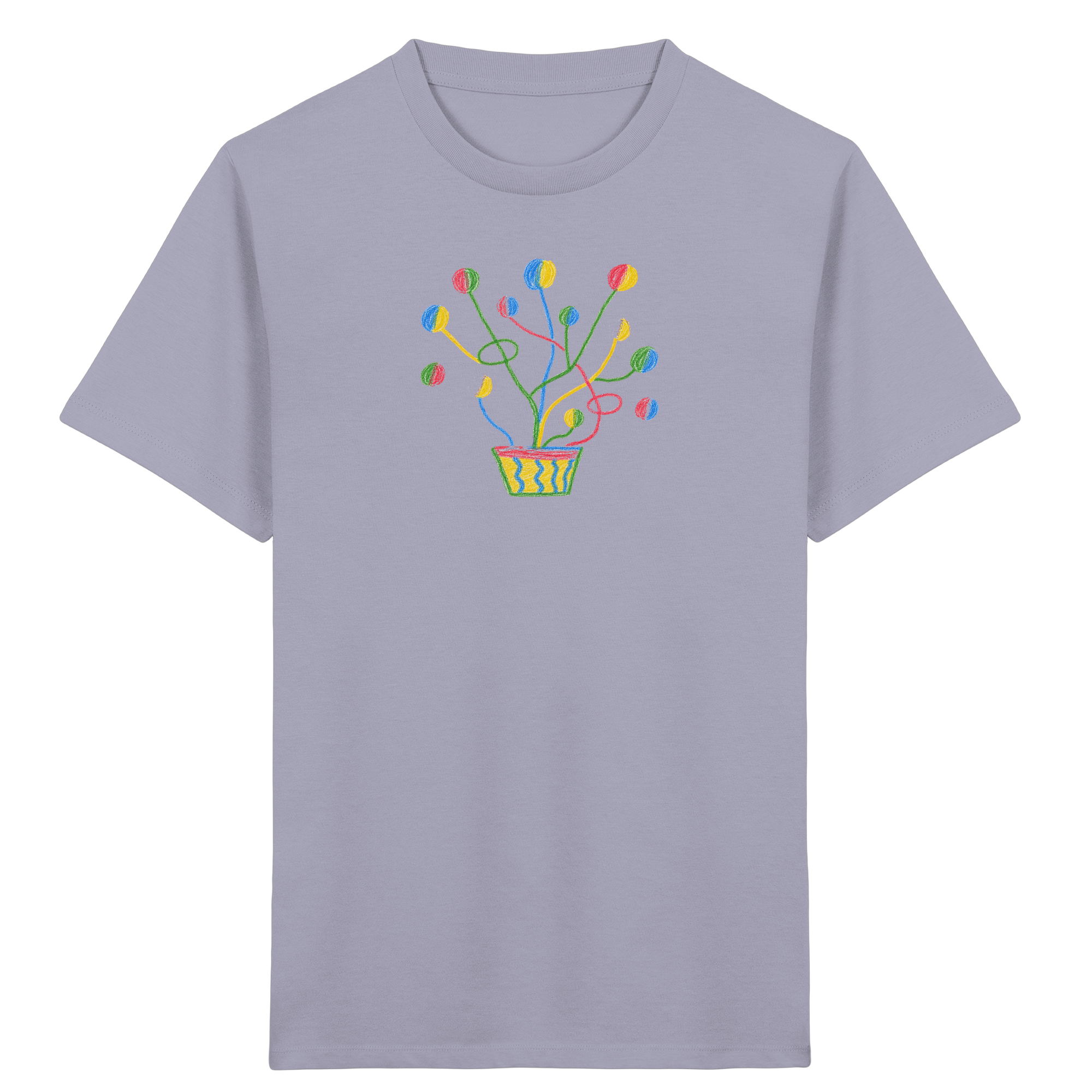 Bunte Fantasie-Pflanze Kinder T-Shirt