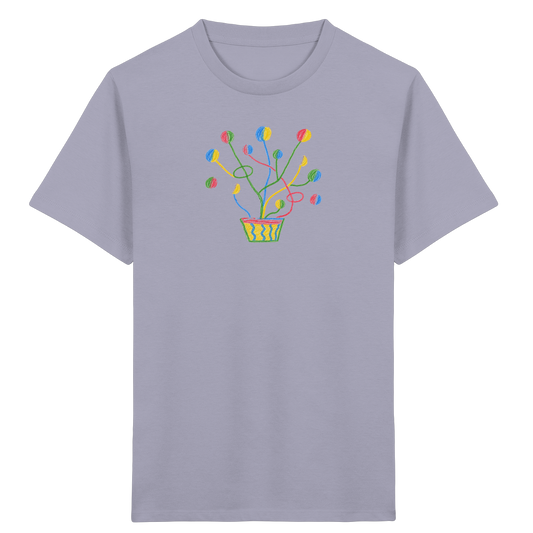 Bunte Fantasie Pflanze - Kinder Bio T-Shirt