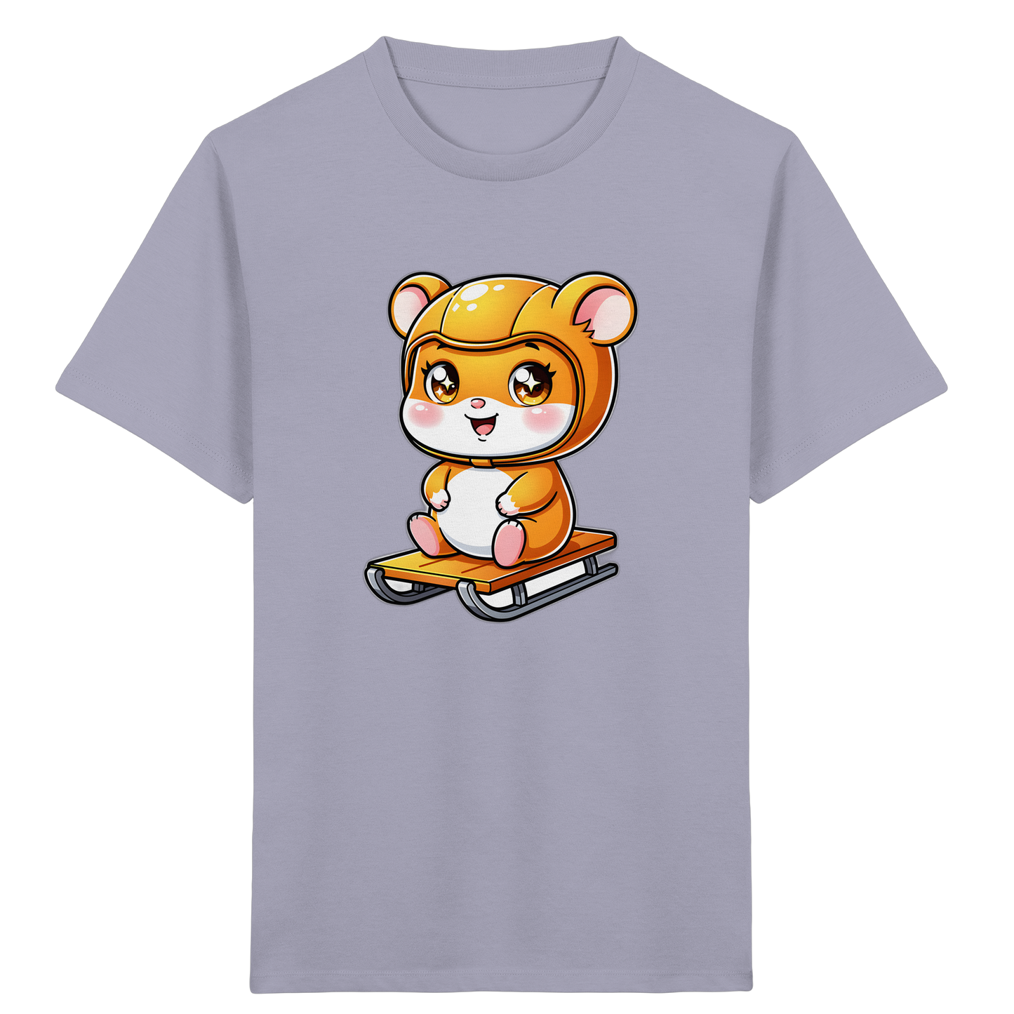 Hamster Schlittenfahrt: Cartoon T-Shirt