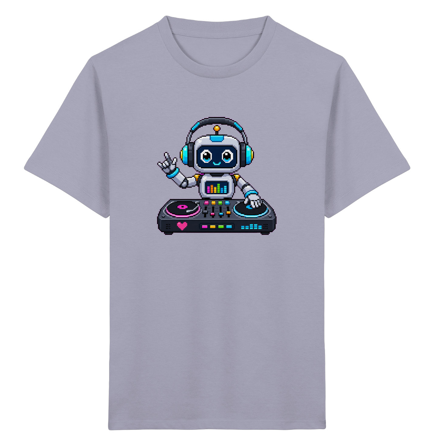 Pixel Roboter DJ: Buntes Kinder T-Shirt - Kinder T-Shirt