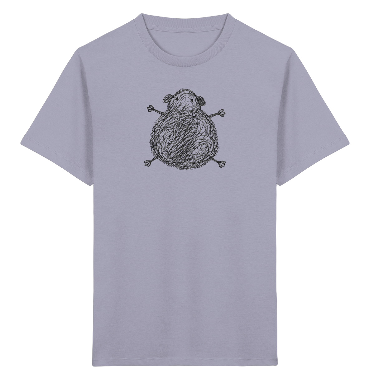 Meerschweinchen von oben - Kinder Bio T-Shirt