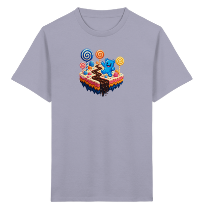 Pixel Gummibärchen auf süßer Insel - Kinder Bio T-Shirt