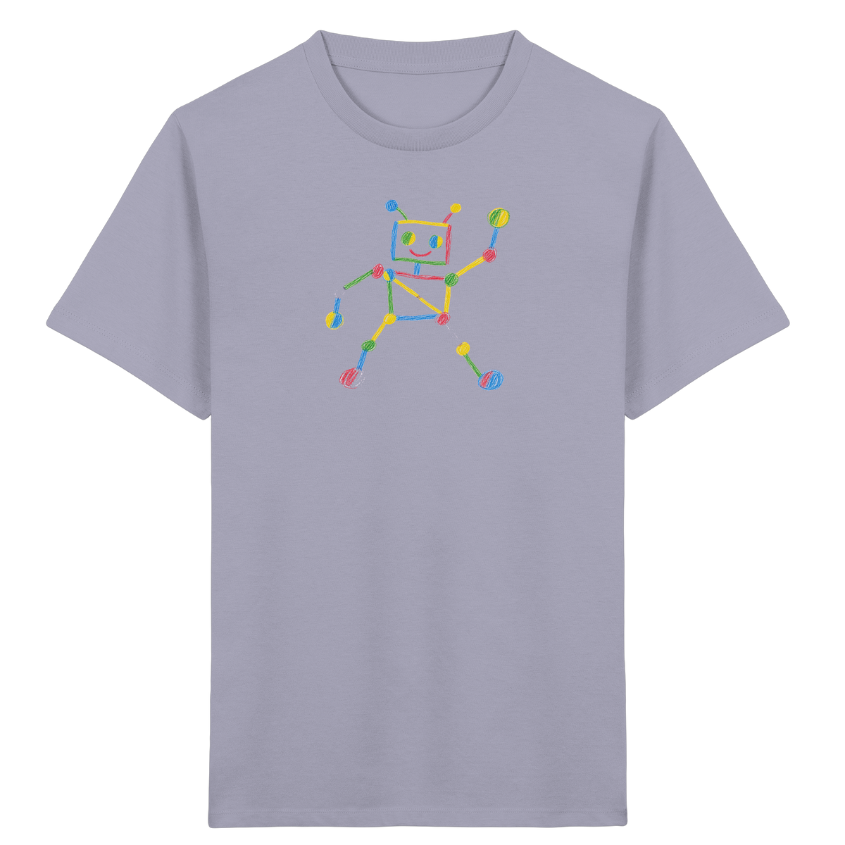 Farbpunkt Roboter Kinder Shirt - Kinder Bio T-Shirt