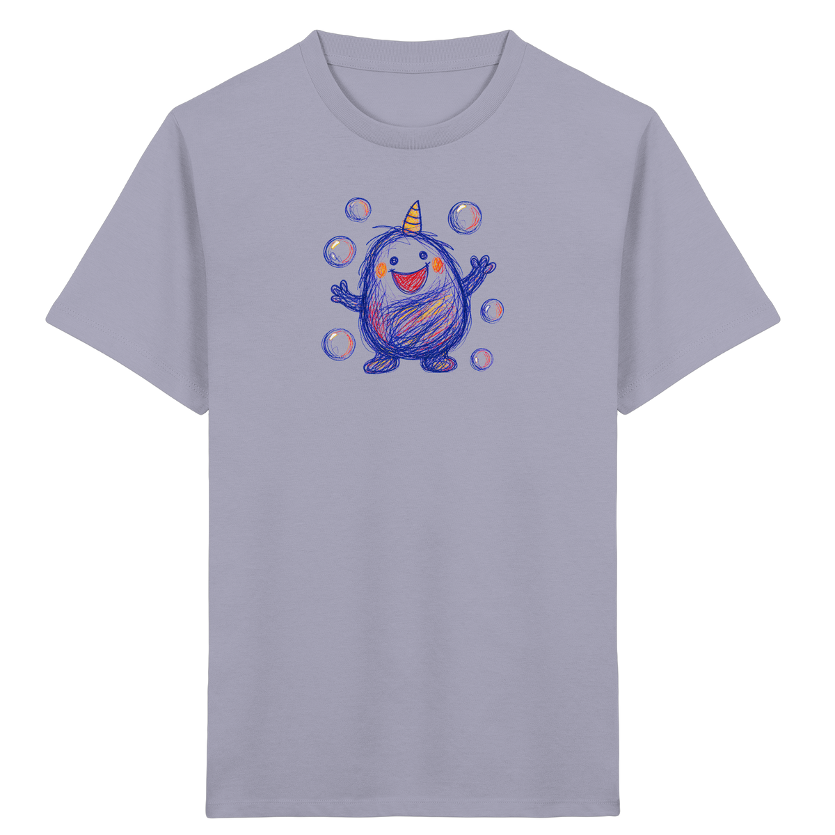 Seifenblasenmumpf mit Horn - Kinder Bio T-Shirt