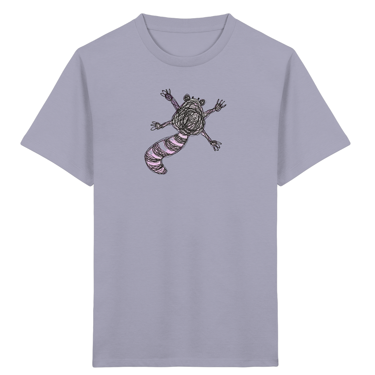 Waschbär von oben - Kinder Bio T-Shirt
