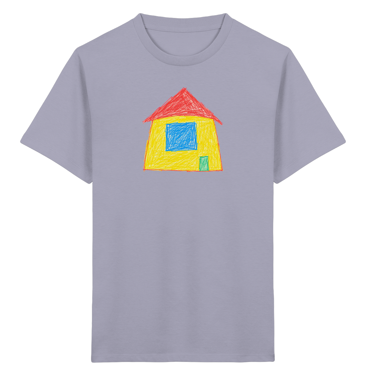 Sonnengelbes Giebelhaus Kinder T-Shirt - Kinder Bio T-Shirt
