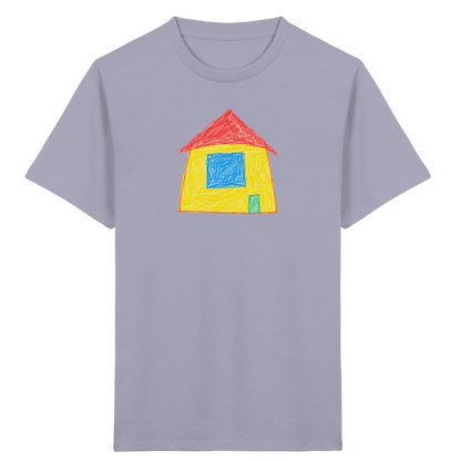 Sonnengelbes Giebelhaus Kinder T-Shirt - Kinder Bio T-Shirt