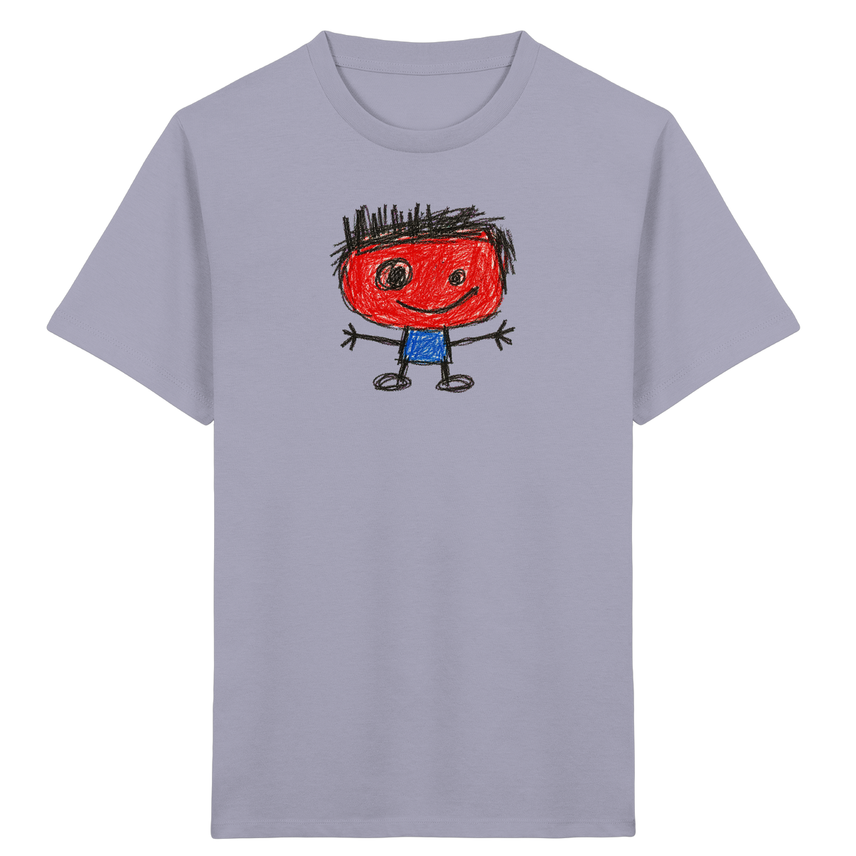 Kritzelkopf mit Bürstenhaar - Kinder Bio T-Shirt