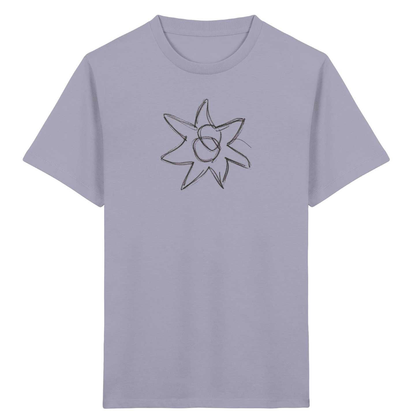 Kohlegrauer Wackelstern für Kinder - Kinder Bio T-Shirt