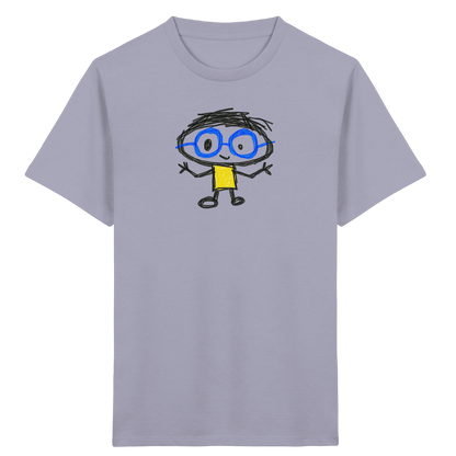 Kritzelkopf mit Riesenbrille - Kinder Bio T-Shirt