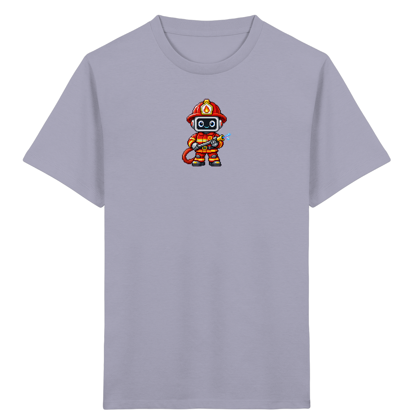 Pixel-Feuerwehrmann: Roboter-Action-T-Shirt - Kinder T-Shirt