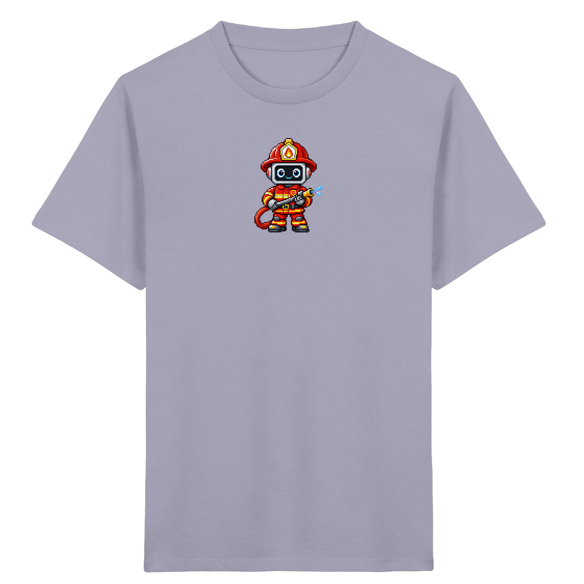 Pixel-Feuerwehrmann: Roboter-Action-T-Shirt - Kinder T-Shirt