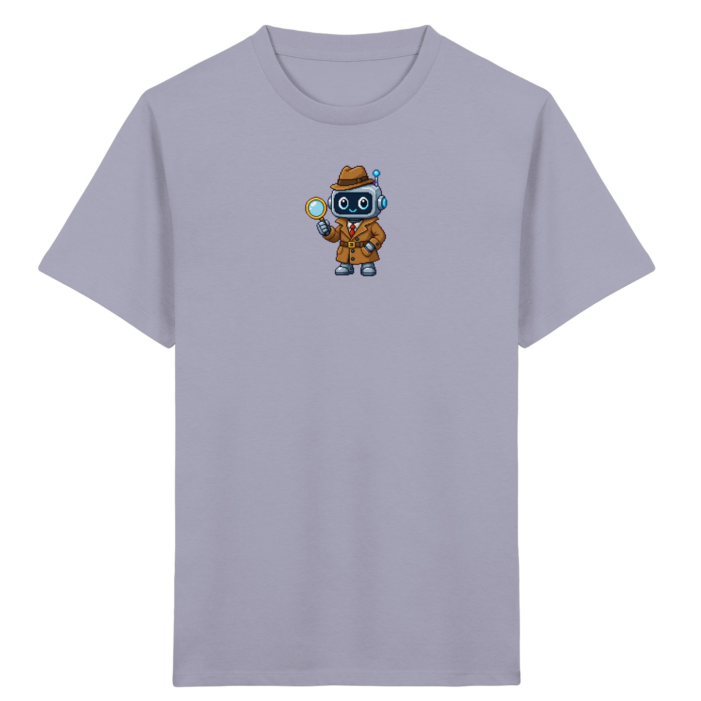 Pixel Detektiv Roboter T-Shirt für Kinder - Kinder T-Shirt
