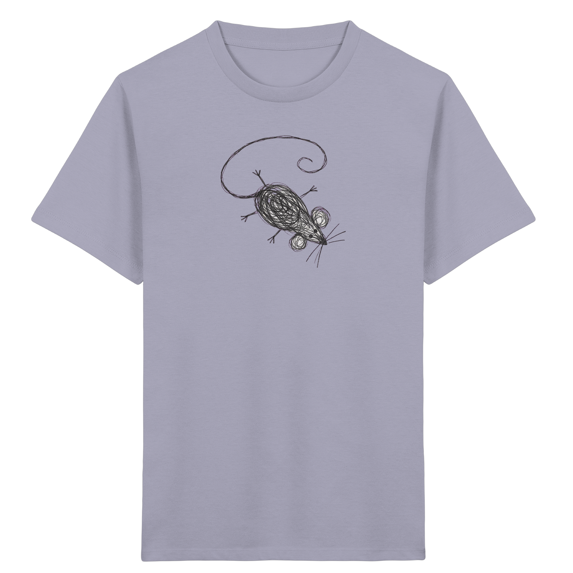 Kinder T-Shirt – Maus von oben Kinderzeichnung
