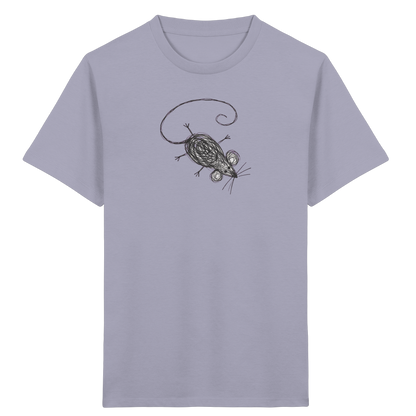 Maus von oben Kinderzeichnung - Kinder Bio T-Shirt