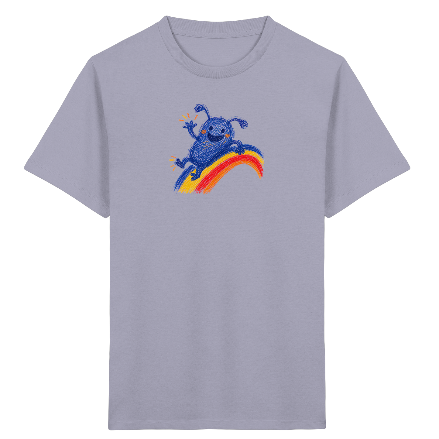 Regenbogenracker Kritzelmonster Kinder Shirt - Kinder Bio T-Shirt