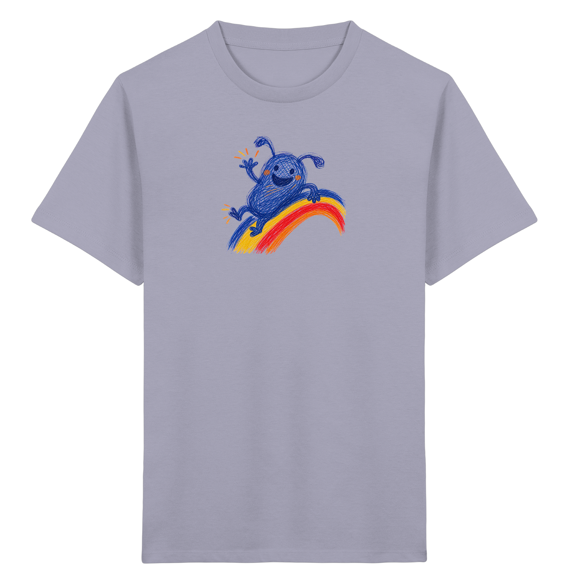 Regenbogenracker Kritzelmonster Kinder Shirt - Kinder Bio T-Shirt