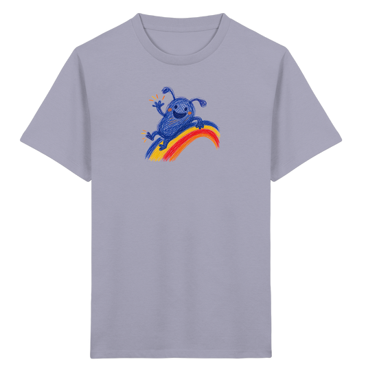 Regenbogenracker Kritzelmonster Kinder Shirt - Kinder Bio T-Shirt
