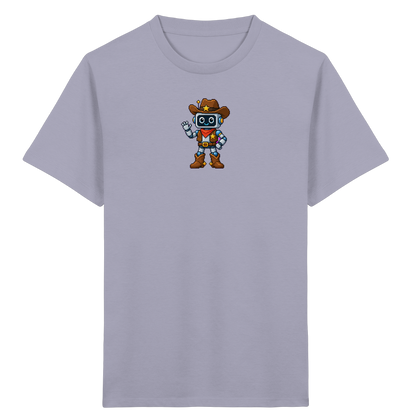 Pixel Roboter T-Shirt: Freundliches Lächeln - Kinder T-Shirt