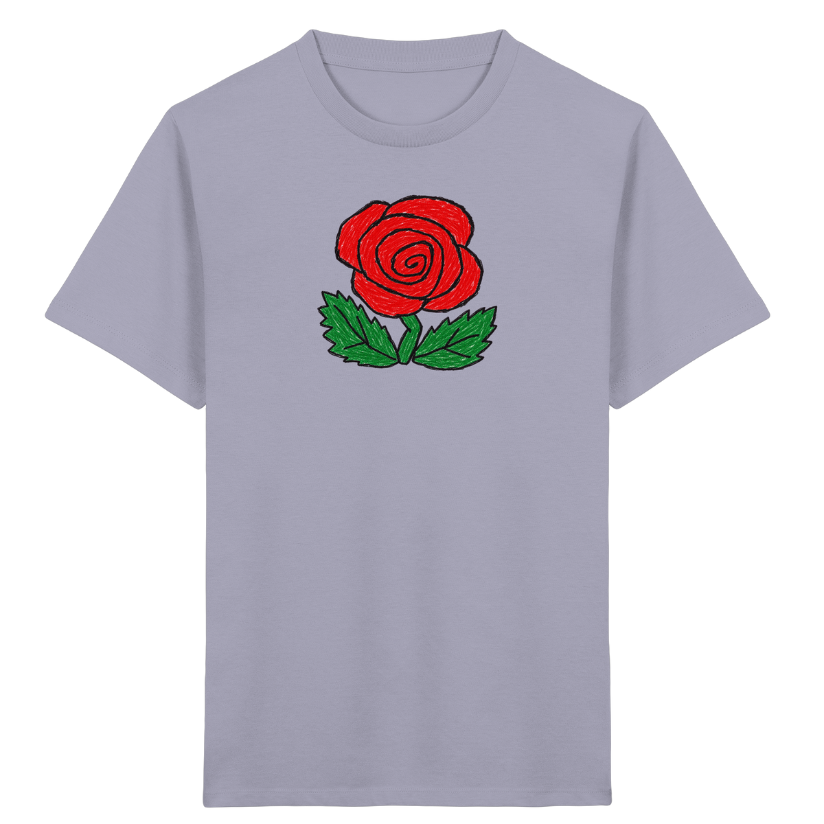 Kritzel-Rose Kinder T-Shirt - Kinder Bio T-Shirt