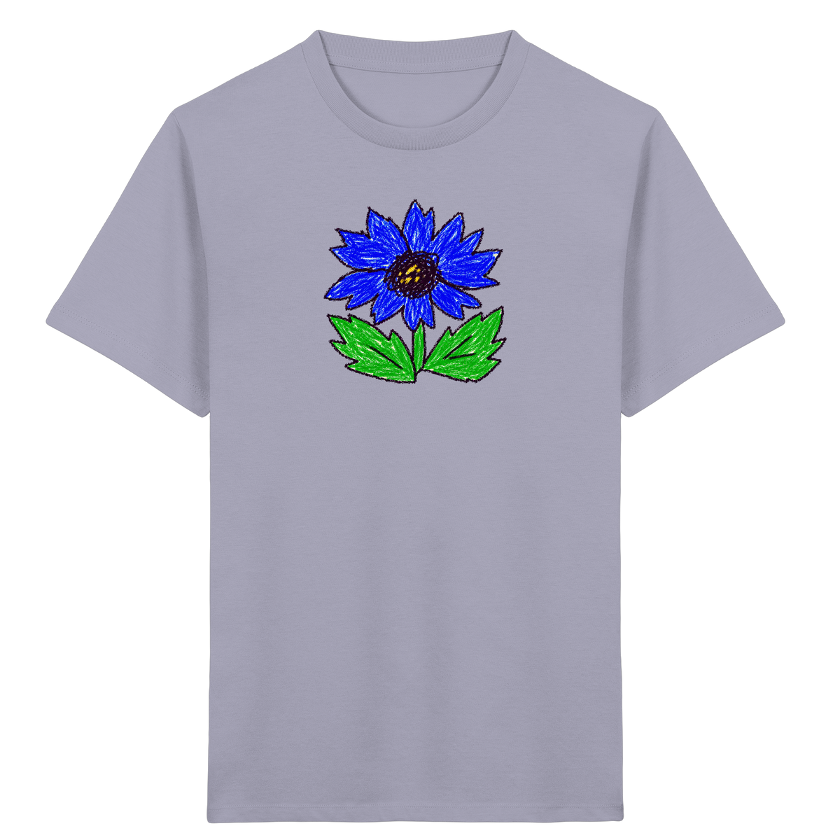 Kritzel Kornblume Kinder Shirt - Kinder Bio T-Shirt