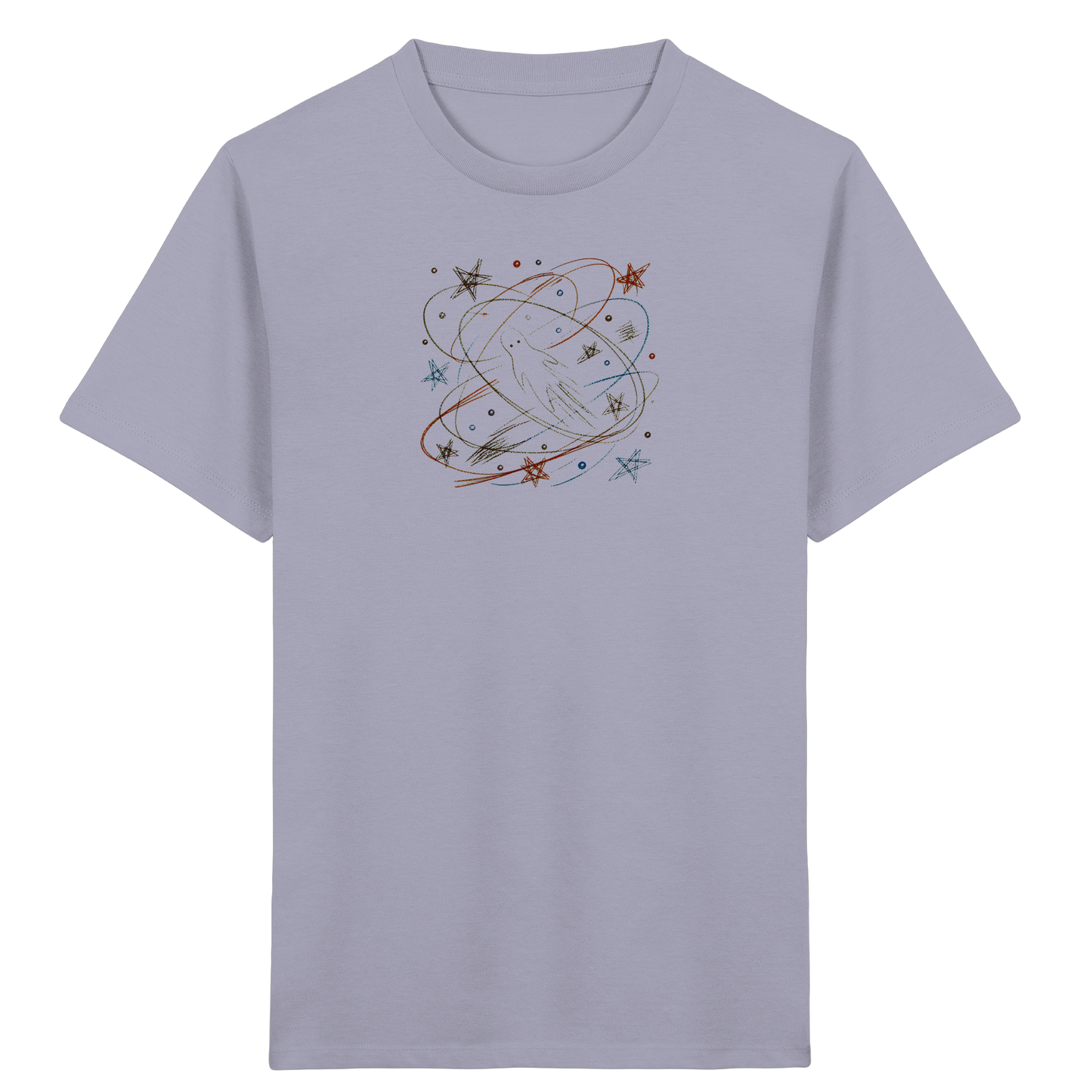 Verspieltes Kinder T-Shirt galaktischer Weltraum - Kinder Bio T-Shirt