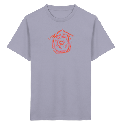 Mandarinenoranges Spiralenhaus Kinder T-Shirt - Kinder Bio T-Shirt