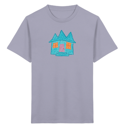 Türkises Zickzackhaus Kinder Shirt - Kinder Bio T-Shirt
